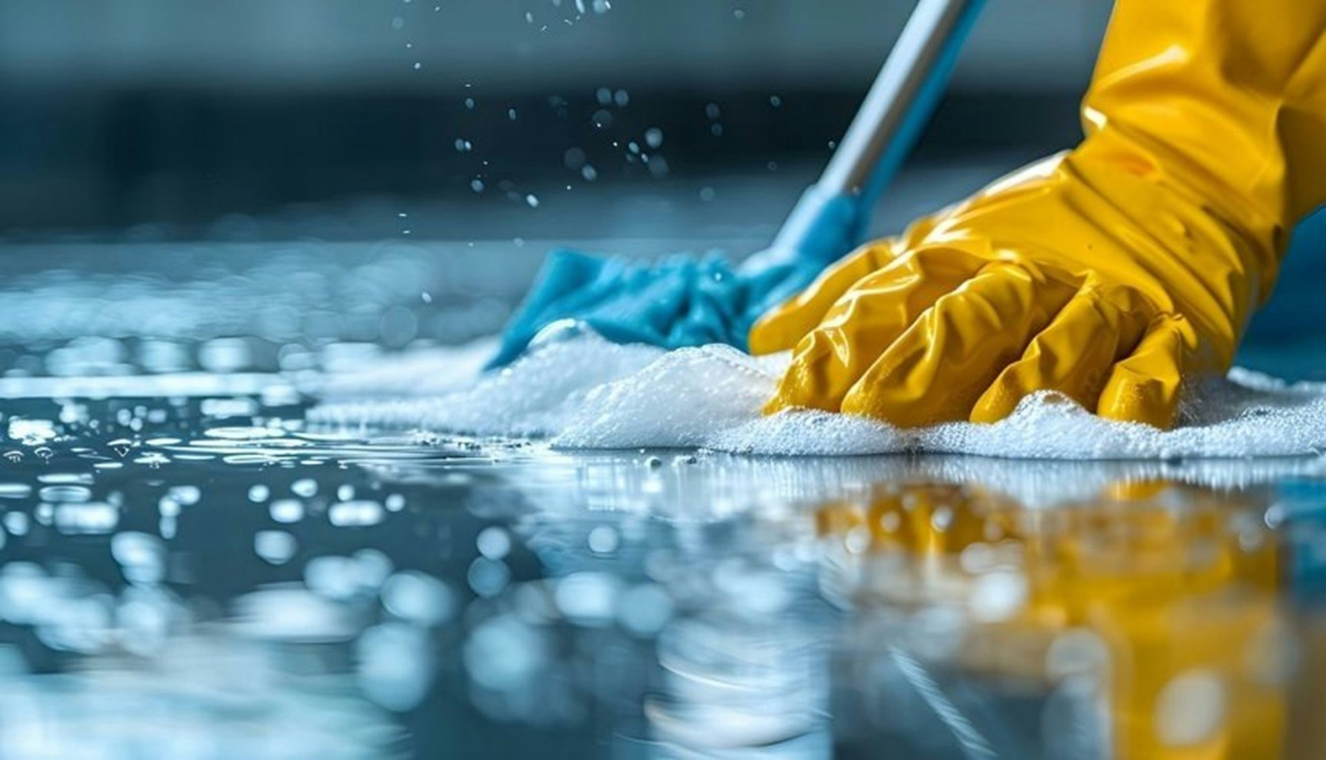 Specialist cleaning in progress